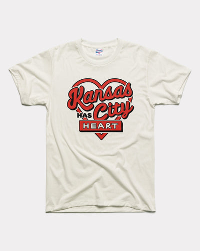 White Kansas City Has Heart Vintage T-Shirt