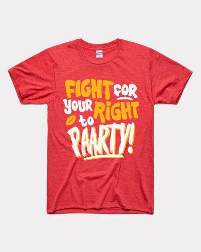 Red Fight For Your Right to Party Vintage T-Shirt
