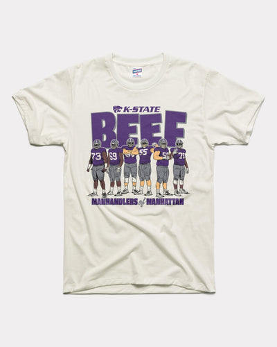 White K-State Wildcats Beef Offensive Line Vintage T-Shirt