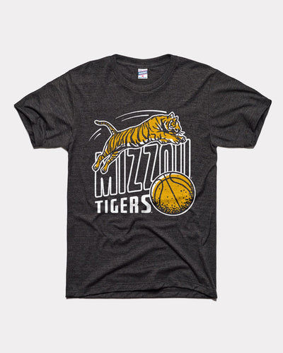 Mizzou Basketball Tigers Black Vintage T-Shirt