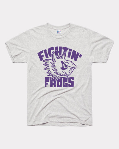 Ash Grey Fightin' Frogs TCU Vintage T-Shirt