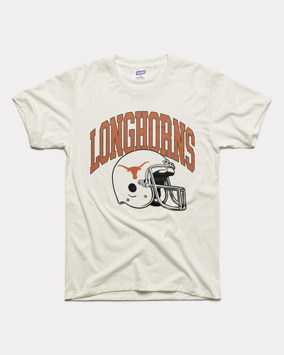 White Texas Longhorns Football Helmet Vintage T-Shirt