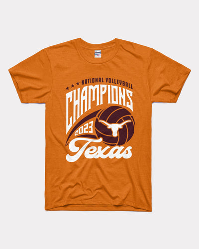 Burnt Orange NCAA Volleyball Champs Texas Longhorns Vintage T-Shirt