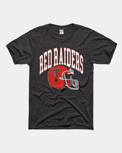 Black Texas Tech Red Raiders Football Helmet Vintage T-Shirt
