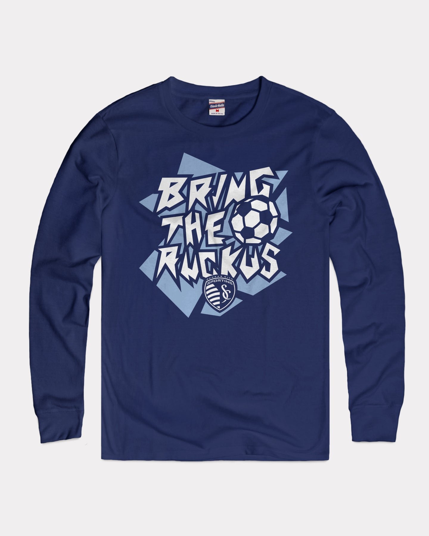 Bring the Ruckus True Navy Long Sleeve T-Shirt | CHARLIE HUSTLE