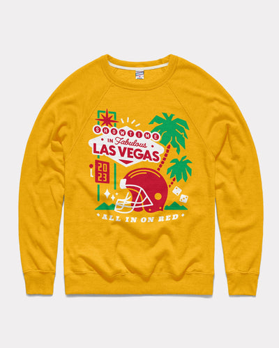 Gold Kansas City Showtime in Vegas Vintage Crewneck Sweatshirt