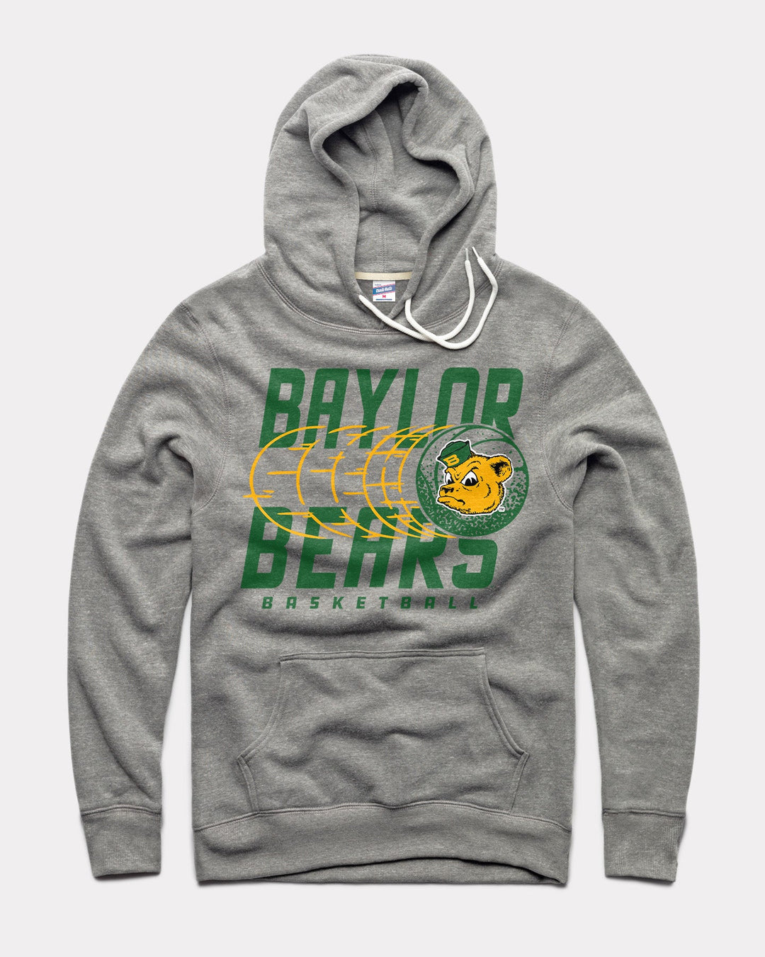 Baylor Bears Basketball Vintage Grey Hoodie | CHARLIE HUSTLE baylor-bears-basketball-vintage-grey-hoodie-charlie-hustle