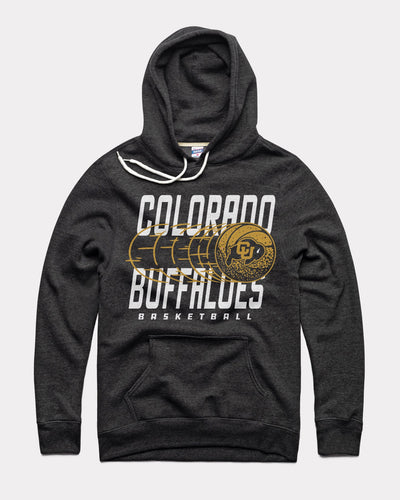 Black Colorado Buffaloes Basketball Vintage Hoodie Sweatshirt