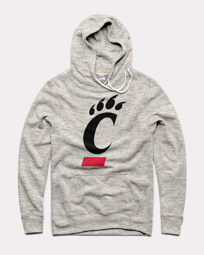 Athletic Grey Cincinnati Bearcats Primary Vintage Hoodie Sweatshirt