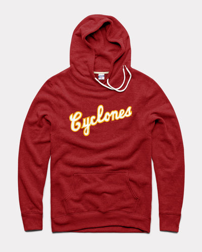 Cardinal Iowa State Cyclones Script Vintage Hoodie Sweatshirt