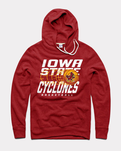 Cardinal Iowa State Cyclones Basketball Vintage Hoodie Sweatshirt