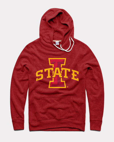 Iowa State Cyclones Logo Cardinal Vintage Hoodie Sweatshirt