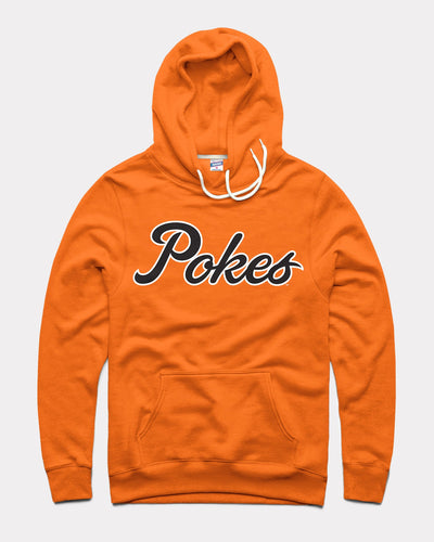 Orange Pokes Script Oklahoma State Cowboys Vintage Hoodie Sweatshirt