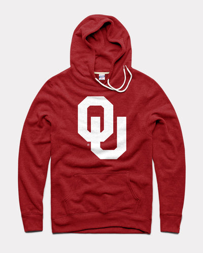 Cardinal Oklahoma Sooners Logo Vintage Hoodie Sweatshirt