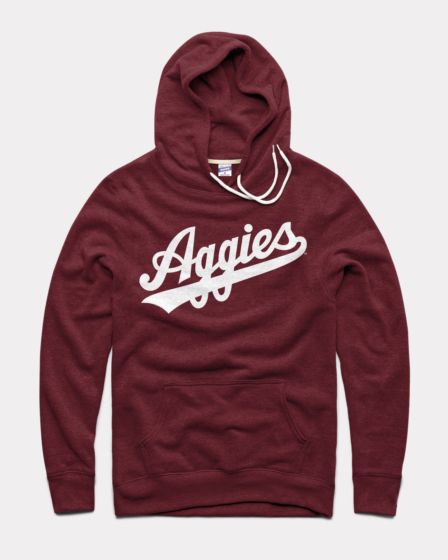 Texas A&M Aggies Script Maroon Vintage Hoodie | CHARLIE HUSTLE