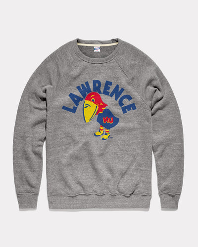 Grey Lawrence Kansas Arch Vintage Crewneck Sweatshirt