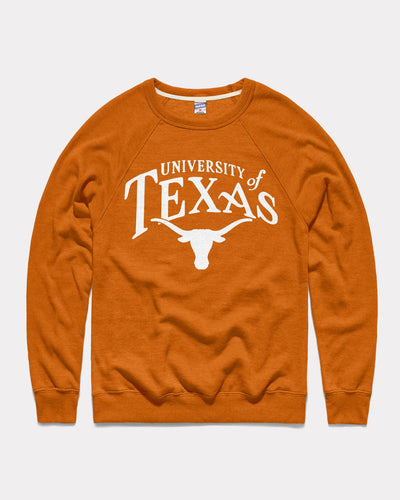 Burnt Orange Texas Longhorns Pennant Vintage Crewneck Sweatshirt