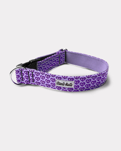 Lavender & Purple KC Heart Dog Collar
