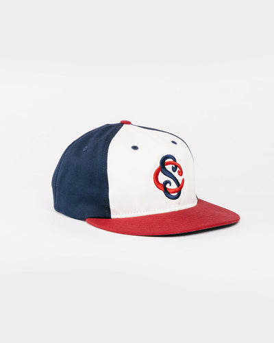 New York Cubans Cream & Black Baseball Hat Front
