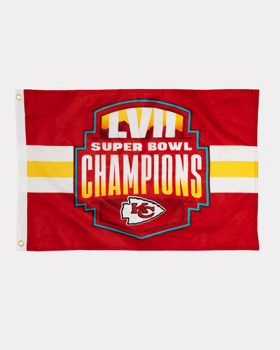 Kansas City Chiefs LVII Super Bowl Champions Red Friday Flag
