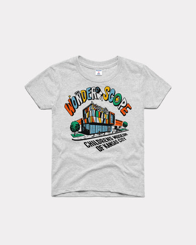 Kids Ash Grey Wonderscope Children's Museum Vintage Youth T-Shirt