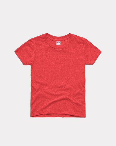 Kids Red Essential Vintage Youth T-Shirt