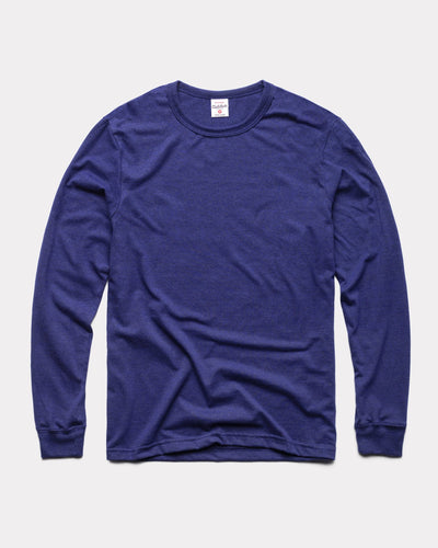 Navy Long Sleeve Essentials Collection Vintage T-Shirt