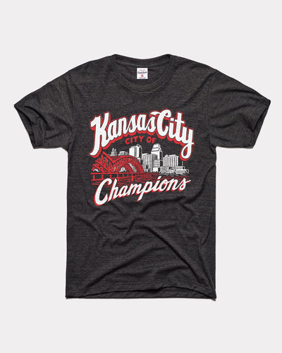 Kansas City of Champions Vintage Black T-Shirt