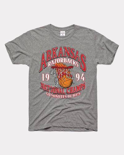 Grey Razorbacks Basketball 1994 National Champs T-Shirt