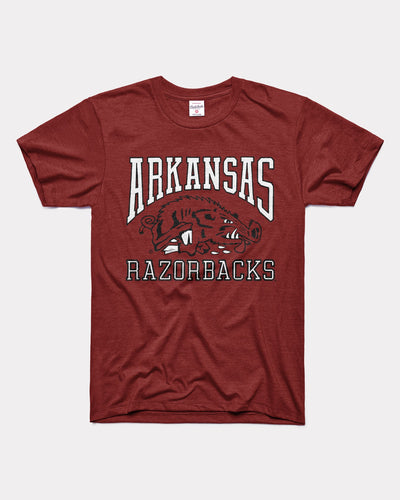 Cardinal Arkansas Racing Razorbacks Vintage T-Shirt