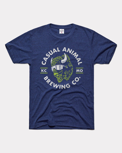 Navy Casual Animal Brewing Co. Heather T-Shirt