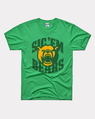 Green Sic 'Em Baylor Bears Basketball Vintage T-Shirt