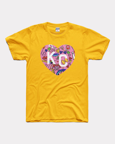 Gold Kate Cosentino's KC Heart Vintage T-Shirt