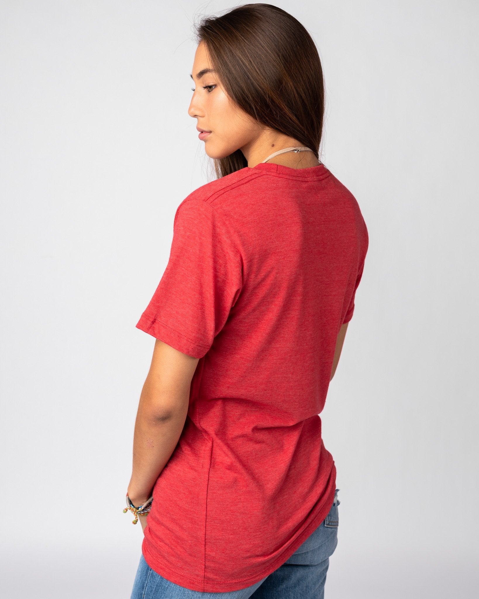 Heather Red Unisex Essential Vintage T-Shirt | CHARLIE HUSTLE