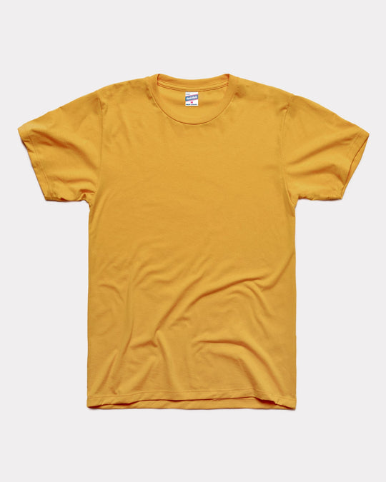 Iowa Hawkeyes Football Helmet Gold Vintage T-Shirt | CHARLIE HUSTLE