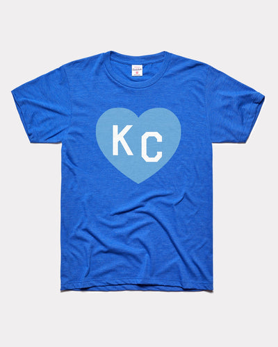 Royal Blue KC Heart Crown Town Vintage T-Shirt