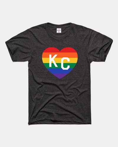 Black KC Pride Heart Vintage T-Shirt