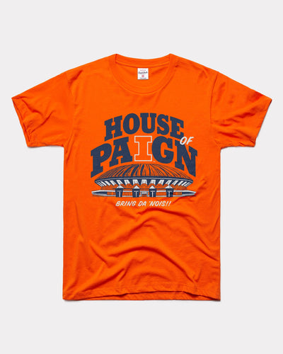 Orange House of Paign Illinois Fighting Illini Basketball Vintage T-Shirt