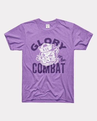 Lavender Glory in the Combat K-State Wildcats Vintage T-Shirt