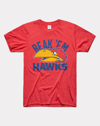 Red Kansas Jayhawks Beak 'Em Hawks 1941 Jayhawk Warbird Vintage T-Shirt