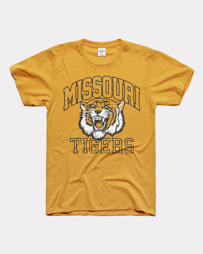 Gold Missouri Tigers Mascot Unisex Vintage T-Shirt