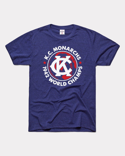 Navy Kansas City Monarchs '42 Champs Vintage T-Shirt
