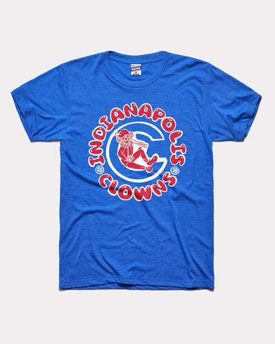 Royal Blue Indianapolis Clowns Baseball C Logo Vintage T-Shirt