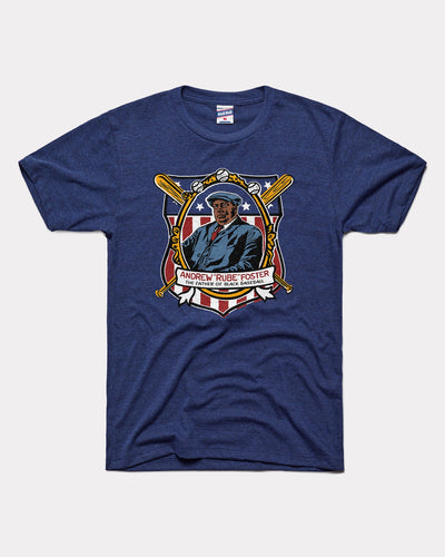 Navy Father of Baseball Rube Foster Vintage T-Shirt