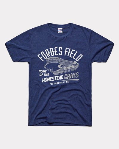 Navy Forbes Field Homestead Grays Vintage T-Shirt