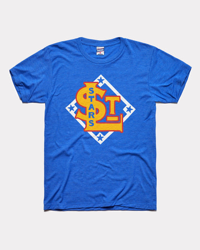 Royal Blue St. Louis Stars Baseball Logo Vintage T-Shirt