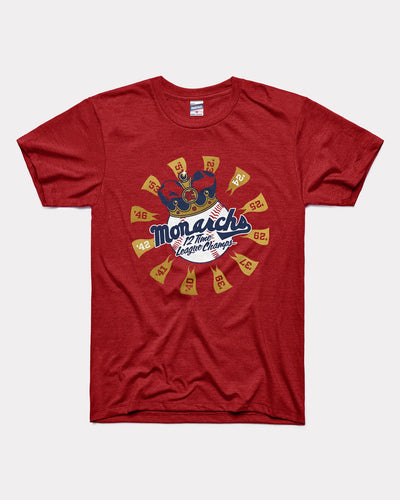 Cardinal Kansas City Monarchs 12 Time League Champs Vintage T-Shirt