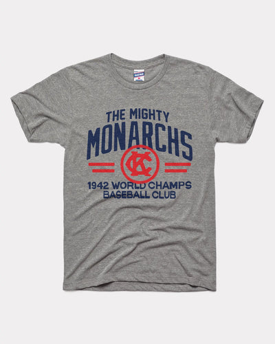 Grey The Mighty Kansas City Monarchs 1942 Champs Vintage T-Shirt