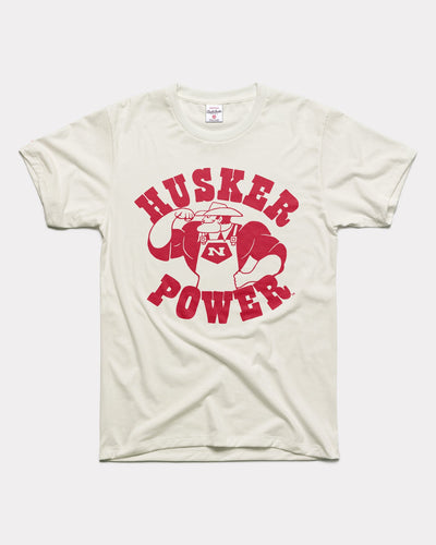 Husker Power Nebraska Cornhuskers Vintage White T-Shirt