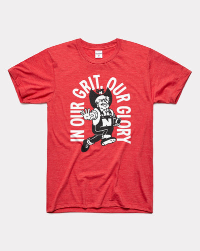 Red In our Grit, Our Glory University of Nebraska Herbie Vintage T-Shirt
